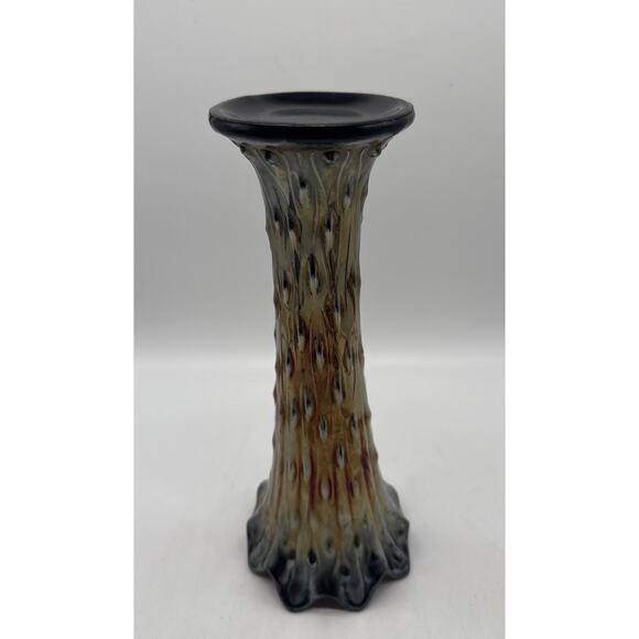 Vintage Northwood Amethyst Carnival Glass Tree Trunk Vase 11.75” - Picture 3 of 7